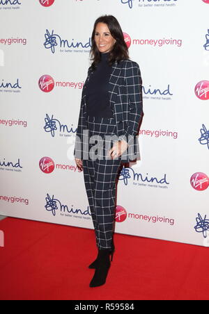 London, Großbritannien. 29 Nov, 2018. Andrea McLean bei der Virgin Money geben Mind Media Awards in der Queen Elizabeth Hall, Southbank Centre gesehen. Credit: Keith Mayhew/SOPA Images/ZUMA Draht/Alamy leben Nachrichten Stockfoto