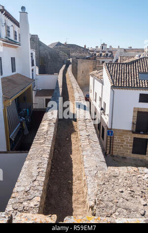 Baeza Stadtmauer, Jaen, Spanien Stockfoto