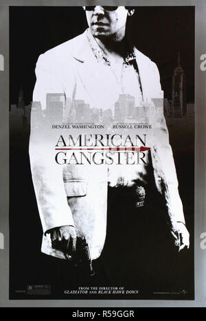 American Gangster - Original Filmplakat Stockfoto
