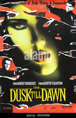 From Dusk Till Dawn - Original Filmplakat Stockfoto