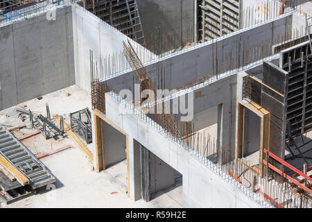In-situ-tragende Wände Stockfoto
