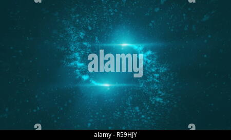 Öffnen Intro Flash light, Lens Flare, Partikel Stockfoto