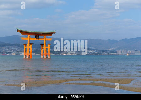 Itsukushima Schrein Insel Miyajima Hiroshima Stockfoto