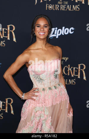 Weltpremiere von Disney's "Der Nussknacker und der vier Bereiche' am El Capitan Theatre in Hollywood, Kalifornien am Oktober 29, 2018 Mit: Misty Copeland Wo: Los Angeles, Kalifornien, Vereinigte Staaten, wenn: 29 Okt 2018 Credit: Sheri Determan/WENN.com gehalten Stockfoto