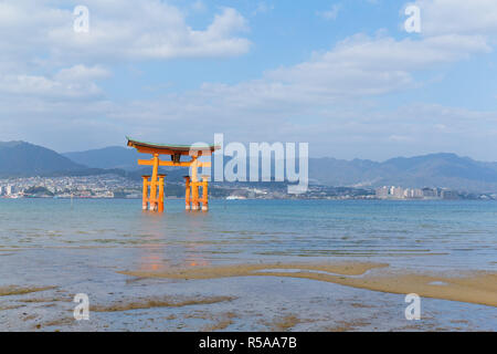 Itsukushima Schrein in Hiroshima Stockfoto