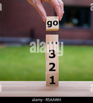 Eins, zwei, drei... Stockfoto