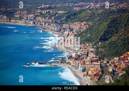 Blick auf Catania, Sizilien, Italien Stockfoto