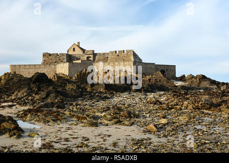 Festung "Fort National" in Saint-Malo in der Bretagne, Frankreich Stockfoto