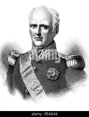 Thomas Robert Bugeaud, Marquis de la Piconnerie, Duc d'Isly, 15. Oktober 1784, Juni 1849, Marschall von Frankreich und führte die Eroberung Stockfoto