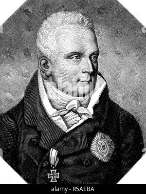 Karl August Fürst von Hardenberg, Mai 31, 1750 November 26, 1822, war ein preußischer Staatsmann, preußischen Außenminister aus Stockfoto