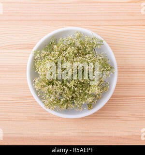 Porzellanschüssel mit Hedge Labkraut Stockfoto