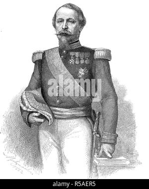 Napoleon III, April 20, 1808, 9. Januar 1873, Geburt Name Charles Louis Napoleon Bonaparte, Holzschnitt, Frankreich Stockfoto