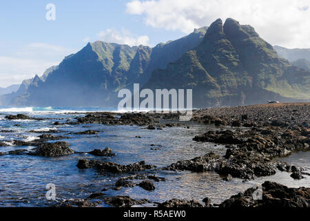 Punta del Fronton, Punta de Hidalgo, Teneriffa, kanarische Inseln Stockfoto