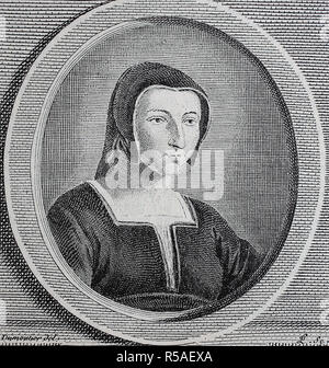 Margarete von Valois, 14. Mai 1553, vom 27. März 1615, bekannt als La Reine Margot, Königin von Frankreich und Navarra sowie Herzogin von Valois Stockfoto