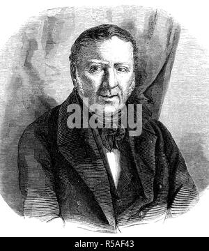 Jacques-Charles Dupont de l'Eure, 1767, 1855, Jurist und Staatsmann, Holzschnitt, Frankreich Stockfoto