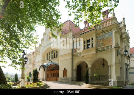 Niederösterreich, Berndorf, Arbeitertheater, 1899 - Niederösterreich, Berndorf, Theater, 1899 Stockfoto