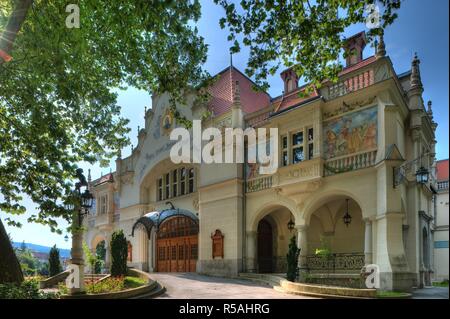 Niederösterreich, Berndorf, Arbeitertheater, 1899 - Niederösterreich, Berndorf, Theater, 1899 Stockfoto