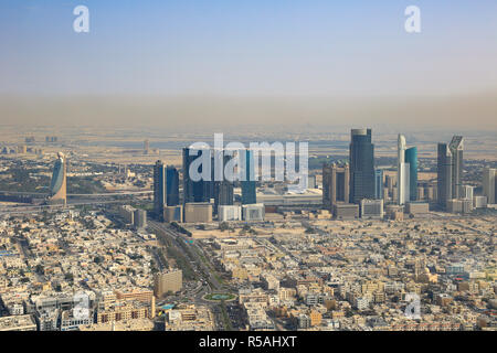 Dubai World Trade Centre downtown Luftaufnahme Luftaufnahme Stockfoto