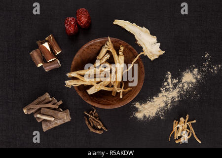 Traditionelle medizinische Kräuter. Stockfoto