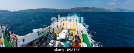 Kroatien, Insel Cres, mit der Fähre von Cres, Krk Stockfoto