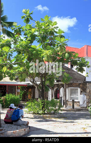 Karibik, Antigua und Barbuda, St. John, historischen Redcliffe Quay Stockfoto