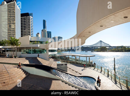 Waterfront and Central Business District, Brisbane, Queensland, Australien Stockfoto