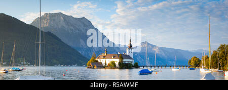 Schloss Ort am Traunsee, Gmunden, Salzkammergut, Oberösterreich, Österreich Stockfoto