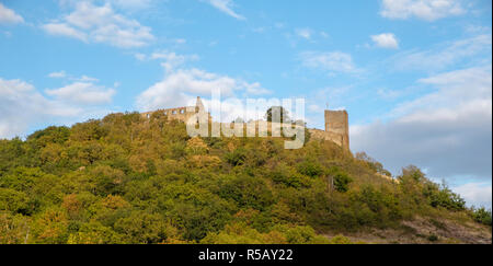 Ruine der Burg Gleichen, Wandersleben, Gotha, Thüringen Stockfoto