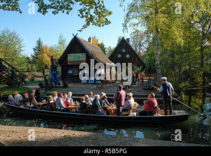 Dorf Lehde, Lübbenau, Spreewald, Oberspreewald-Lausitz, Land Brandenburg, Deutschland Stockfoto