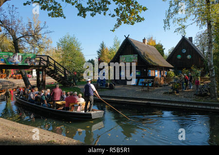 Dorf Lehde, Lübbenau, Spreewald, Oberspreewald-Lausitz, Land Brandenburg, Deutschland Stockfoto