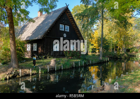 Dorf Lehde, Lübbenau, Spreewald, Oberspreewald-Lausitz, Land Brandenburg, Deutschland Stockfoto