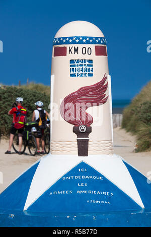 Frankreich, Normandie, Manche, D-Day Strände, WW2-Ära D-Day Invasion Utah Beach, Sainte Marie du Mont, Utah Beach Memorial Stockfoto