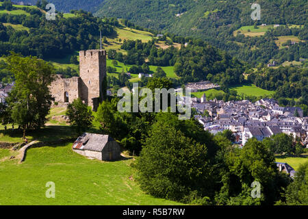 Schloss Luz-St Sauveur, Luz-Saint-Sauveur, Midi Pyrenees, Frankreich Stockfoto