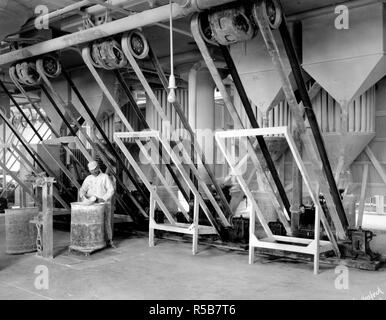 Branchen des Krieges - Kaugummi - WRIGLEY FABRIK. Schleifen Zucker kann. 1917-1918 Stockfoto