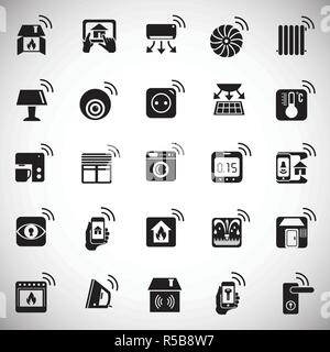 Smart Home auf weißem Hintergrund für Grafik- und Webdesign, modernen einfachen Vektor unterzeichnen. Internet Konzept. Trendy Symbol für Web site Design web-Taste oder mobile App. Stock Vektor