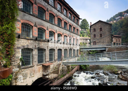 Frankreich, Puy-de-Dome Abteilung, Region Auvergne, Thiers, Besteck Hauptstadt von Frankreich, alte Fertigung tal Maschinen, Creux-de-l'Enfer Rapids Stockfoto