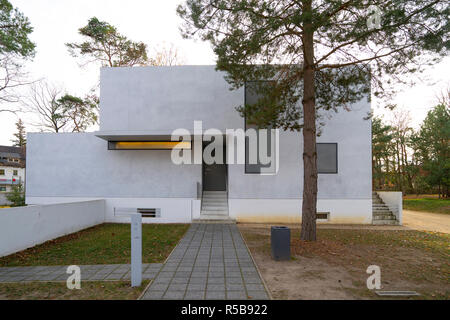 Bauhaus Gropius Haus nun eine Kunstgalerie eine Der Meisterhauser in Dessau, Deutschland. Stockfoto