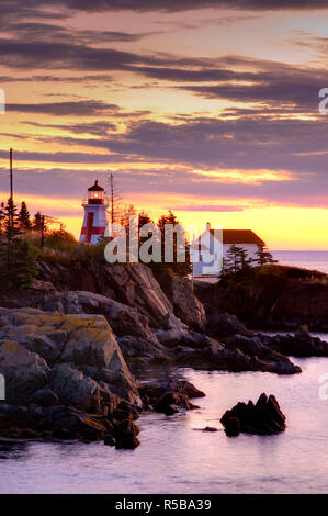 Kanada, New Brunswick, Campobello Island, East Quoddy (Hafen) Leuchtturm Stockfoto