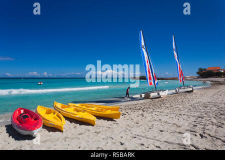 Varadero, Varadero, Strand von Varadero, Kuba, Freizeitboote Stockfoto