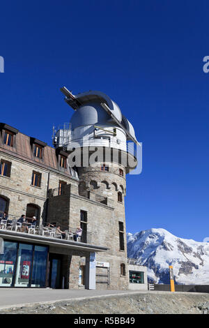 Schweiz, Wallis, Zermatt, Gornergrat Berg, 3100 Kulm Gornergrat Hotel Stockfoto