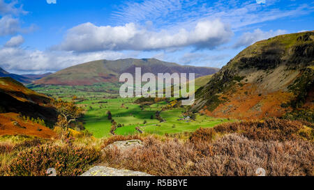 Blencathra aus Hohe Rigg, Nationalpark Lake District, Cumbria, England, Großbritannien Stockfoto