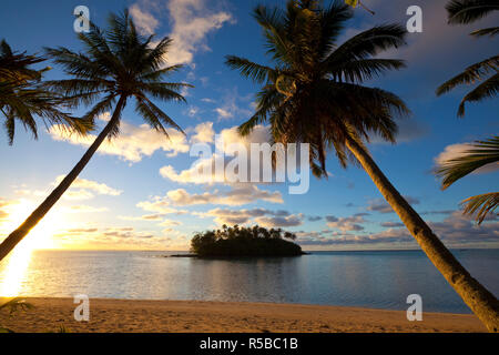 Muri Beach, Rarotonga, Cook Inseln, Südpazifik Stockfoto