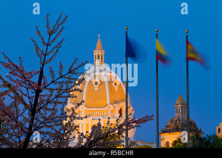 Kolumbien, Bolivar, Cartagena De Indias, Kuppel der Kirche San Pedro Claver Stockfoto