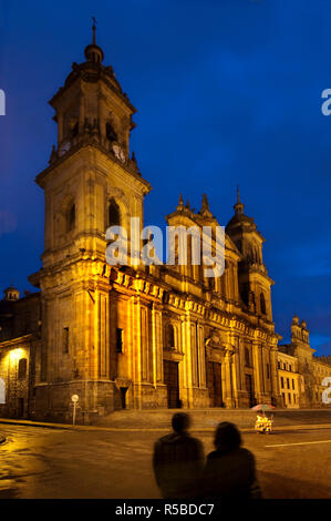 Kolumbien, Bogota, Catedral Primada, Metropolitan Cathedral Basilika der Unbefleckten Empfängnis, die Plaza de Bolivar, neoklassizistischen Stil, Bogota größte Kirche
