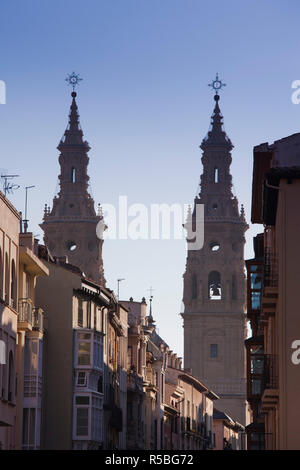 Spanien, La Rioja Provinz, Logrono, Kathedrale Santa Maria de la Redonda Stockfoto