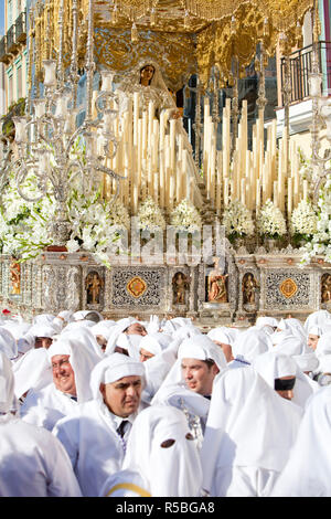 Semana Santa, (Karwoche) feiern, Malaga, Andalusien, Spanien Stockfoto