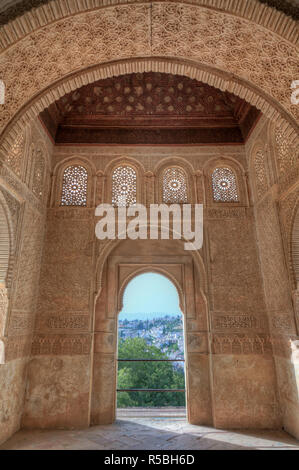 Spanien, Andalusien, Granada, Alhambra Palace Complex (UNESCO-Welterbe), Gärten des Generalife Stockfoto