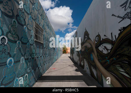 Wynwood District, Miami, Florida, USA. Nur redaktionelle Verwendung Stockfoto