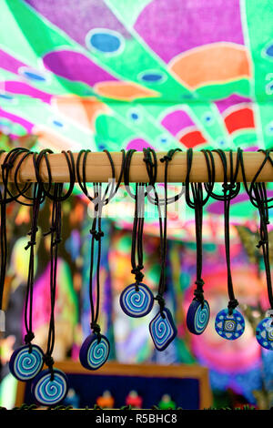 Hippiemarkt Punta Arabi, Ibiza, Balearen, Spanien Stockfoto