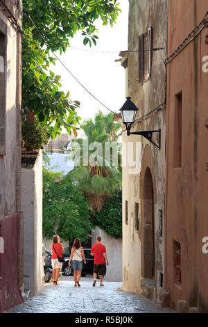 Spanien, Balearen, Ibiza, Altstadt (Dalt Vila) Stockfoto